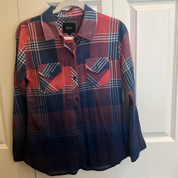 Rails Red Ombre Ashton Hunter Plaid Flannel Shirt - Picture 2 of 6